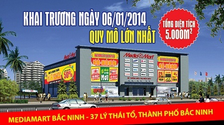 Nhân dịp khai trương, Media Mart triển khai chương trình khuyến mại cực lớn