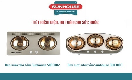 Đèn sưởi Sunhouse: Tiết kiệm điện, an toàn cho sức khỏe người tiêu dùng - 2 Bóng đèn được bao phủ lớp mạ vàng giúp làm giảm độ chói sáng nhưng không làm giảm hiệu quả làm ấm