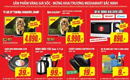 Nhân dịp khai trương, Media Mart triển khai chương trình khuyến mại cực lớn