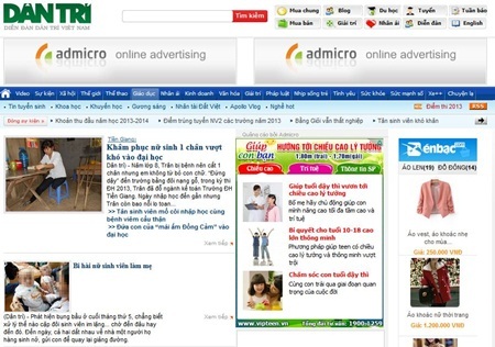 Box App Self-serving của FPT Arena như một phần nội dung của báo