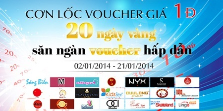 Truy tìm kho báu Lingo - 4 Chương trình Cơn lốc voucher giá 1 đồng