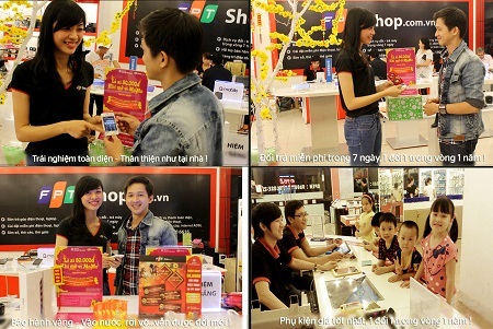 Khách hàng hào hứng nhận