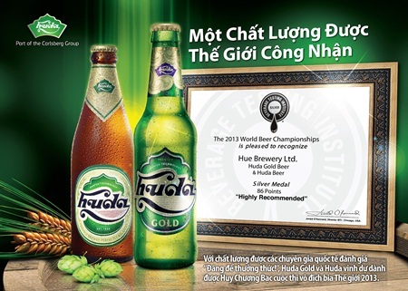 Bia Huda giành Huy chương bạc tại cuộc thi Vô địch bia Thế giới - 2 Bia Huda giành Huy chương bạc tại cuộc thi Vô địch bia Thế giới