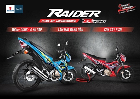 Việt Nam Suzuki chính thức ra mắt Raider 150 - 1 Kiểu
dáng thể thao rất “độc”