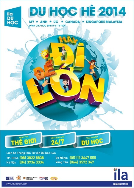 ILA giới thiệu chương trình Du học hè 2014 - 1 Chương trình du học hè năm 2014 hấp dẫn cùng ILA - “Hãy đi để lớn”
