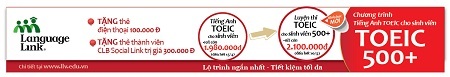 Con đường ngắn nhất giúp sinh viên đạt TOEIC 500+ - 1 Các ưu đãi hấp dẫn cho sinh viên đăng ký khóa học