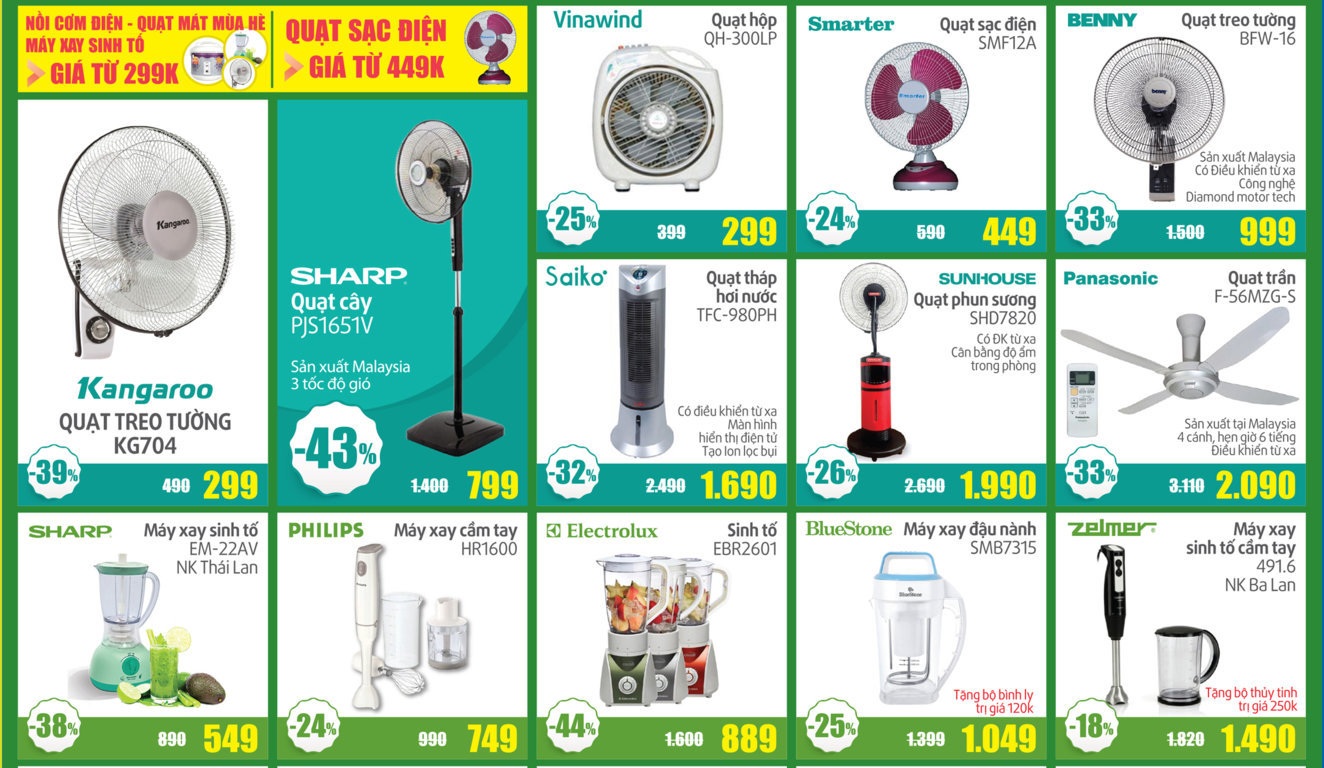 Cơ hội mua hàng điện máy giá rẻ nhân dịp 30/4 &1/5