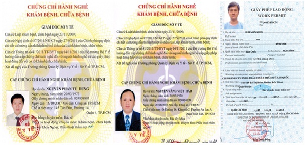 Thẩm mỹ khuôn mặt đẹp toàn diện tại Thẩm mỹ JW - 3 Từ trái sang phải: Ths.Bs.Nguyễn Phan Tú Dung, Ths.Bs.Nguyễn Văng Việt Hảo, TS.BS.Man Koon Suh