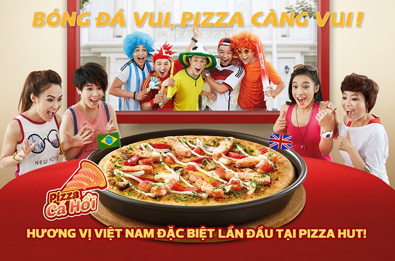 “Bóng đá vui, pizza càng vui” chỉ có tại Pizza Hut