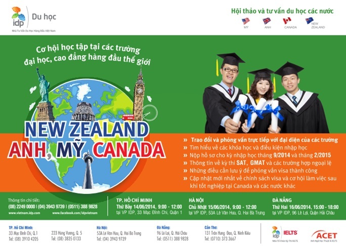 Hội thảo và Tư vấn du học Mỹ - Anh - Canada và New Zealand - 2 Tư vấn chọn trường và khóa học