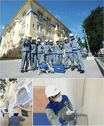 Đội thầu sơn chuyên nghiệp được giới thiệu bởi Dulux: