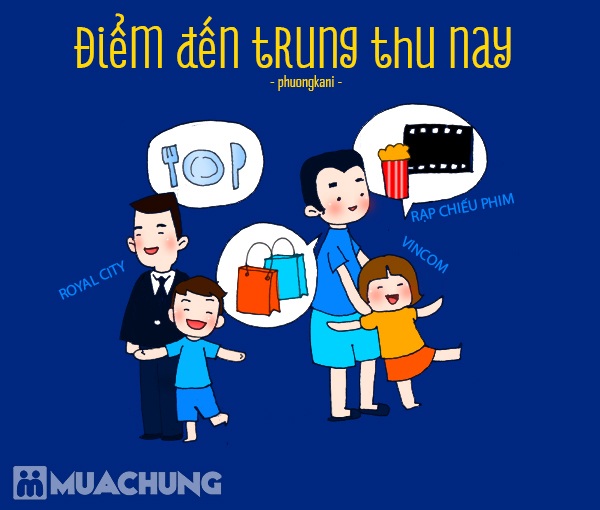 Trung thu xưa là tập trung tại Nhà văn hóa thôn để cùng phá cỗ, vui
chơi, xem mua lân