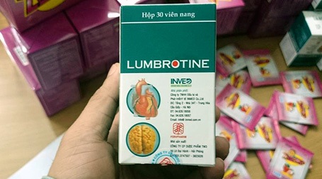 Thuốc Lumbrotine được làm giả rất tinh vi từ bao bì...