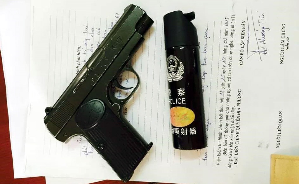 Tang vật cơ quan công an thu giữ.