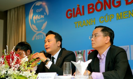 Đội bóng báo Dân trí tranh tài tại Cúp Mùa xuân 2015 - 1 Buổi họp báo, bốc thăm chia bảng Giải bóng đá Cúp Mùa xuân 2015.