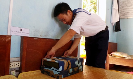 Lính đảo Trường Sa luôn chấp hành nghiêm kỷ luật quân đội.