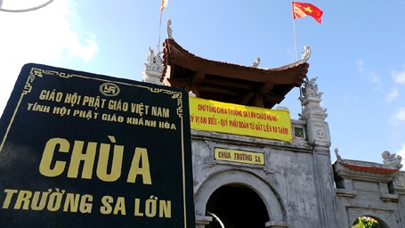 Chùa Trường Sa, nơi hoạt động tâm linh của người
dân trên đảo.