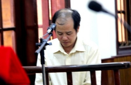 Bị cáo Lương Văn Chiến tại phiên tòa