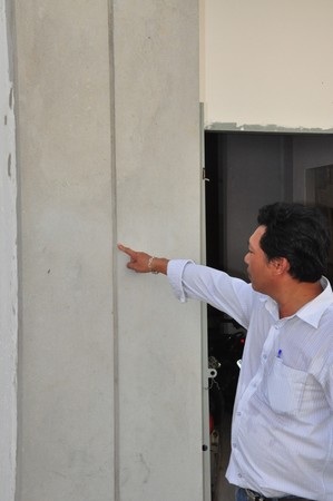 Các khe lún của hai tòa nhà liền nhau