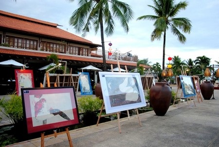 Phù phiếm- triển lãm tranh lụa phục vụ khách du lịch Đà Nẵng - 2 Triển lãm sẽ mở cửa đón khách đến ngày 15/8