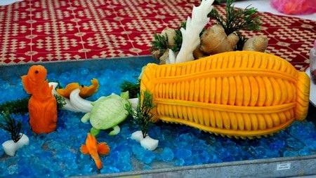 18 đầu bếp tranh tài nấu món ăn ngon - 5 Các loại hoa quả được tạo hình rất đẹp mắt