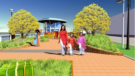 Sẽ có con đường “Trăm hoa khoe sắc” đón xuân Quý Tỵ - 2 Dạo chơi trong đường hoa