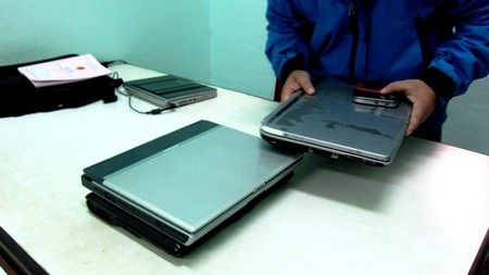 Số máy tính bị trộm trong vụ án