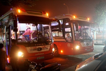 Hai xe khách của nhà xe Nam Cường đang bị tạm giữ để làm rõ