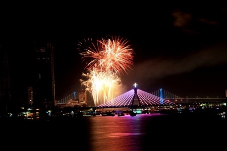 Ngắm những tuyệt tác “pháo nở hoa” trên bầu trời Đà Nẵng