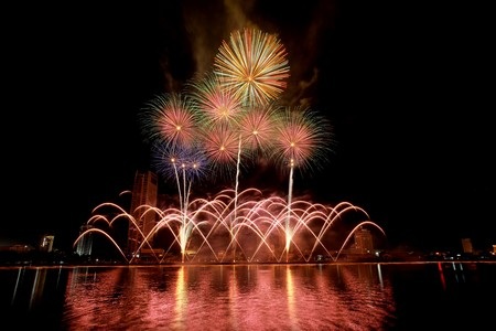 Ngắm những tuyệt tác “pháo nở hoa” trên bầu trời Đà Nẵng