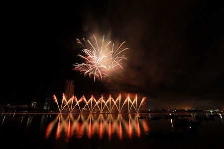 Ngắm những tuyệt tác “pháo nở hoa” trên bầu trời Đà Nẵng