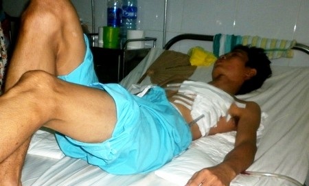 H.V.T đang điều trị tại bệnh viện Đà Nẵng