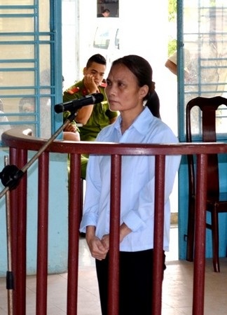 Bị cáo Nga tại phiên tòa