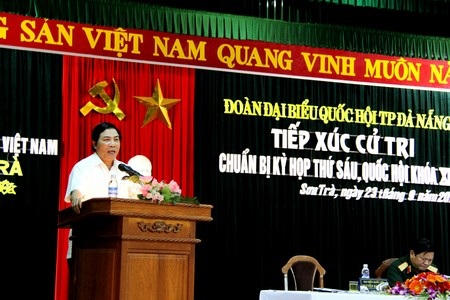 Trưởng Ban Nội chính Trung ương tiếp xúc cử tri quận Sơn Trà trước kỳ họp thứ 6, Quốc hội khóa XIII