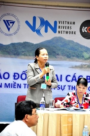 Bà Trần Thị Kim Hoa - người dân nơi rốn lũ huyện Đại Lộc (Quảng Nam).