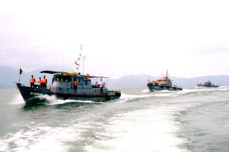 Hơn 500 lượt tàu cá nước ngoài xâm phạm vùng biển Đà Nẵng - 1 Lực lượng Bộ đội Biên phòng Đà Nẵng tuần tra trên vùng biển chủ quyền