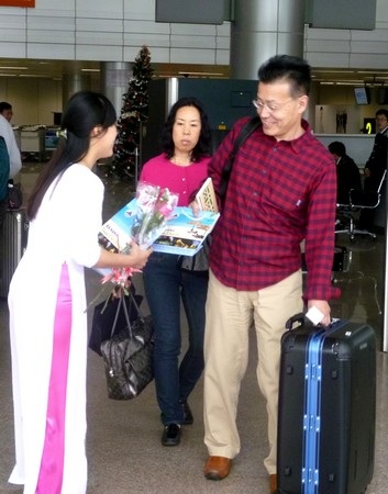 Những vị khách đầu tiên từ Nhật Bản “xông đất” Đà Nẵng