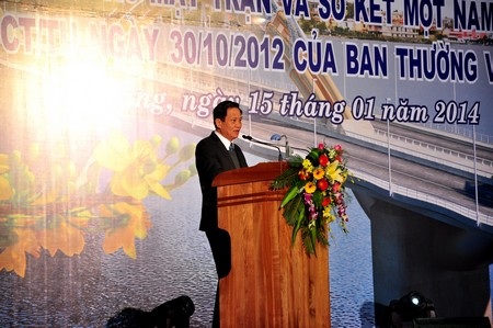 Bí thư Thành ủy Đà Nẵng – ông Trần Thọ tại buổi nói chuyện