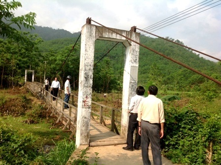 Toàn tỉnh Quảng Nam có khoảng 162 cầu treo ở 9 huyện miền núi
