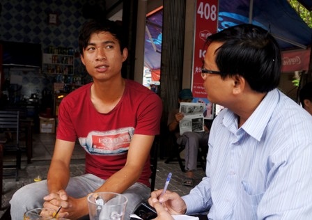 Em Võ Thanh Trung kể với phóng viên về việc qua Nhật du học