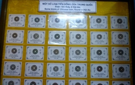 Một số mẫu tiền xưa của Trung Quốc được tìm thấy tại Hội An