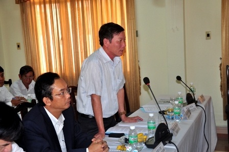 Ông Lê Văn Trung – quyền Giám đốc Sở GTVT đề nghị các chuyên gia ủng hộ xây dựng cầu đi bộ “Con sò”