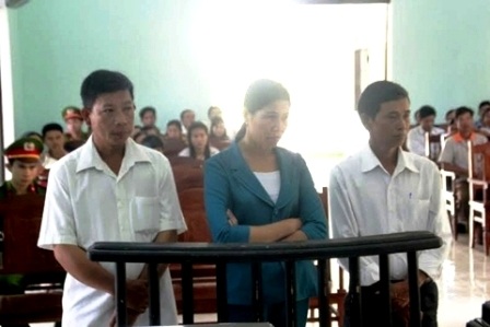 Các bị cáo tại tòa