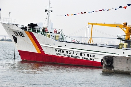 Một trong những con tàu của lực lượng kiểm ngư Việt Nam