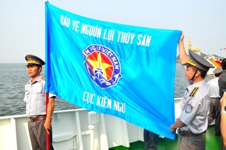 Cờ truyền thống của lực lượng Kiểm ngư Việt Nam