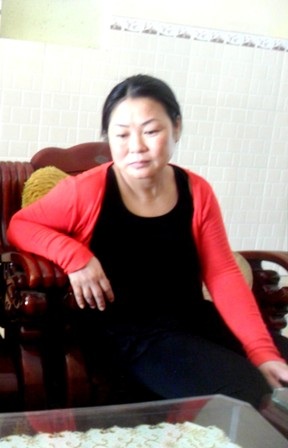 Chị Dương Thị Thu Vân (buôn bán tại chợ Kế Xuyên) bị giật hụi lên đến 1,2 tỷ đồng