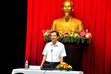 Bí thư Đà Nẵng – ông Trần Thọ phát biểu tại hội nghị