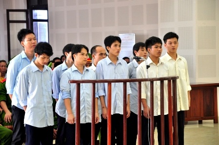 9 bị cáo tại phiên tòa ngày 19/8