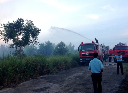Các lực lượng tham gia chữa cháy