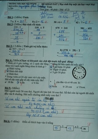 Một học sinh lớp 1 giải được toán lớp 3  - 6